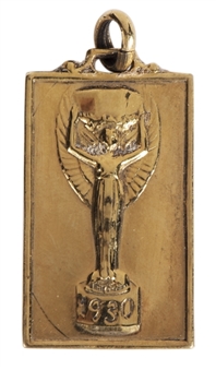 1930 World Cup Medal Jules Rimet Trophy Presented to Nasazzi (Letter of Provenance)
